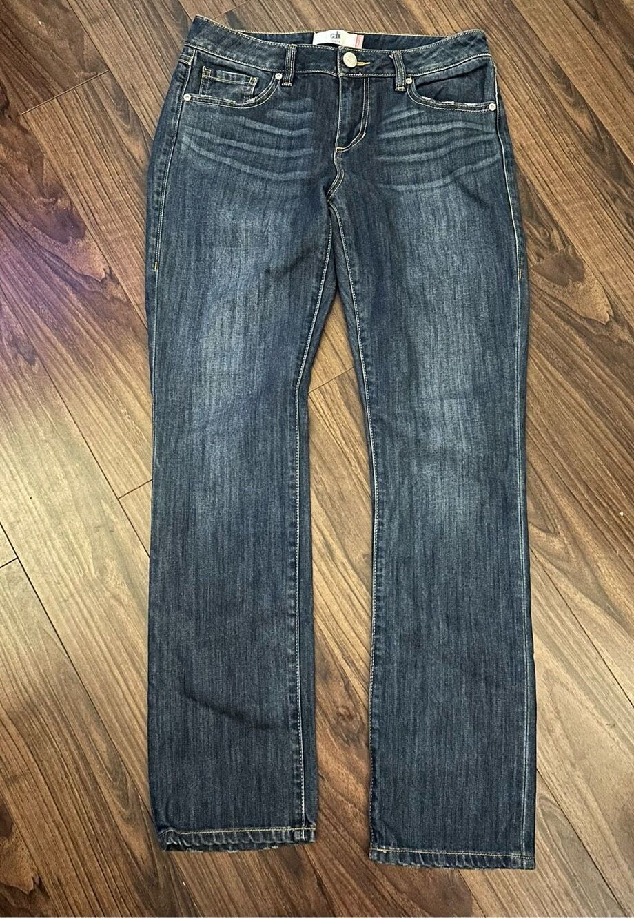 CAbi the straight jeans size 4 blue